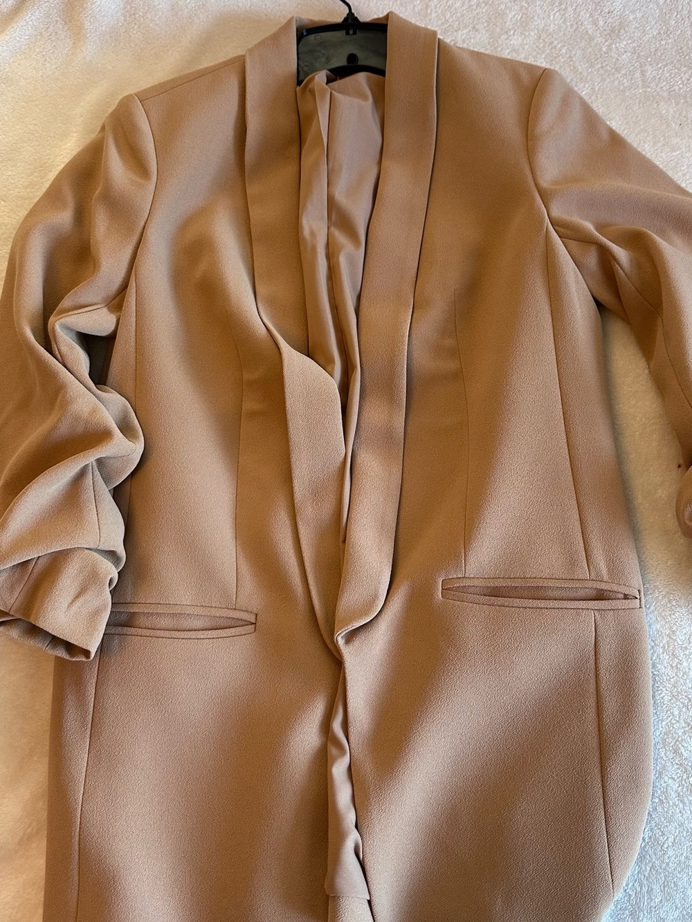 Express Women's Open-Front Blazer in Mauve Tan